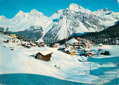 Inner_Arosa mit Furkahoerner und Schiesshorn Inner Arosa