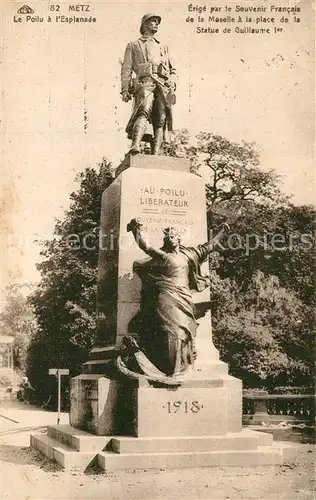 Metz_Moselle Monument Le Poilu a l Esplanade Metz_Moselle