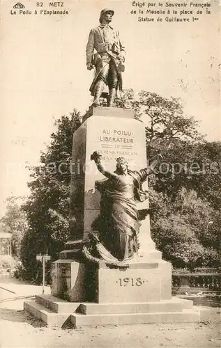 Metz_Moselle Monument Le Poilu a l Esplanade Metz_Moselle