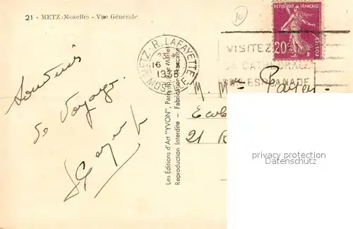 Metz_Moselle Vue generale Metz_Moselle