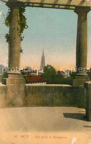 AK / Ansichtskarte Metz_Moselle Vue prise du Belvedere Metz_Moselle