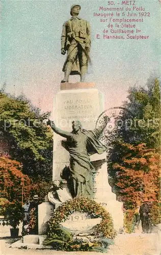 Metz_Moselle Monument du Poilu Metz_Moselle