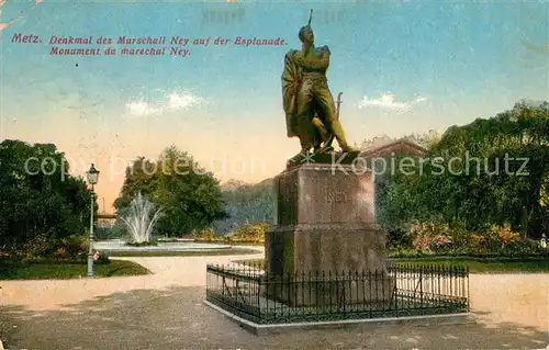 Metz_Moselle Ney Denkmal Monument du Marechal Ney Metz_Moselle