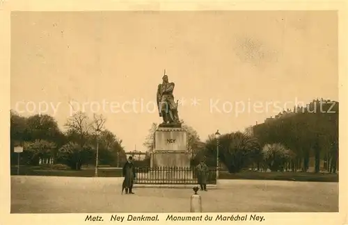 Metz_Moselle Ney Denkmal Monument du Marechal Ney Metz_Moselle