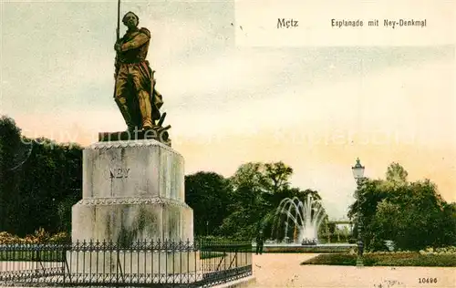 Metz_Moselle Ney Denkmal Monument du Marechal Ney Esplanade Metz_Moselle