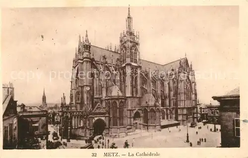 Metz_Moselle La Cathedrale Dom Metz_Moselle