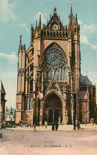 Metz_Moselle La Cathedrale Dom Metz_Moselle