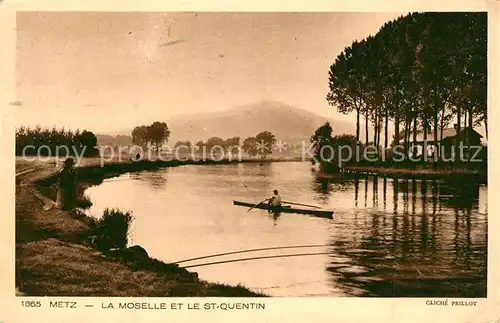 Metz_Moselle La Moselle et le Saint Quentin Metz_Moselle