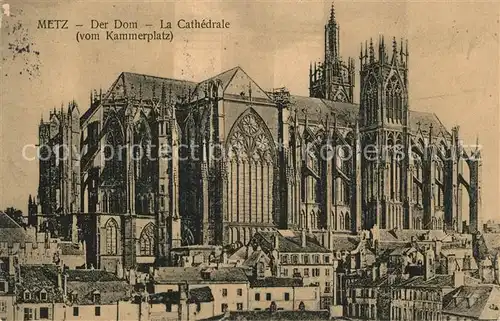 Metz_Moselle La Cathedrale Dom Metz_Moselle