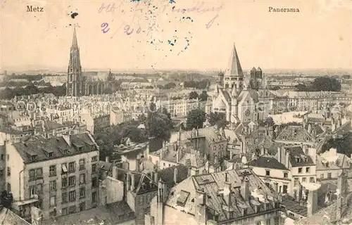 Metz_Moselle Panorama Stempel geprueft Metz_Moselle