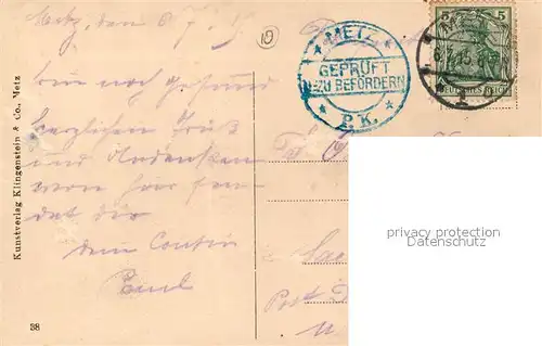 Metz_Moselle Panorama Stempel geprueft Metz_Moselle