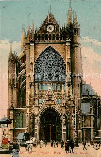 Metz_Moselle Nouveau Portail de la Cathedrale Metz_Moselle