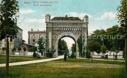 Metz_Moselle Porte Serpenoise Prinz Friedrich Karl Tor Metz_Moselle