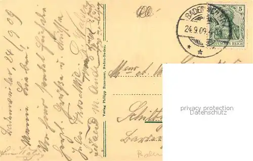 Badenweiler Kurgarten und Schloss Kurort im Schwarzwald Badenweiler