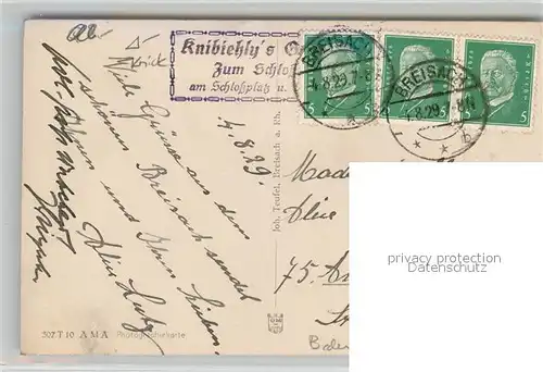 Breisach_Rhein Schiffsbruecke Blick zum Muenster Breisach Rhein