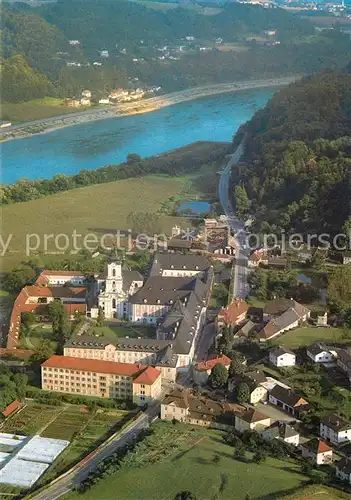 AK / Ansichtskarte Wilhering Fliegeraufnahme Zisterzienserabtei Rokokokirche Wilhering