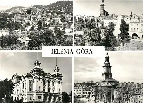 AK / Ansichtskarte Jelenia_Gora Rathaus Schloss Jelenia_Gora