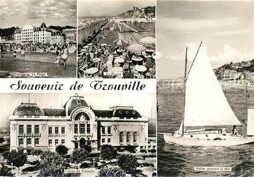 AK / Ansichtskarte Trouville sur Mer Strand Schwimmbad Casino Trouville sur Mer