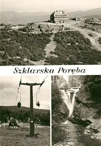 AK / Ansichtskarte Szklarska_Poreba Herberge Seilbahn Szklarska_Poreba