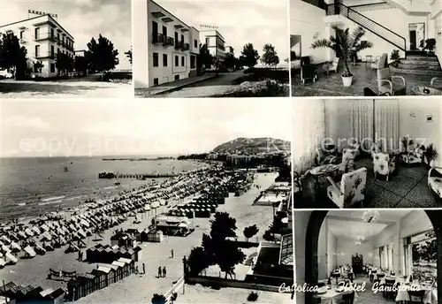 AK / Ansichtskarte Cattolica Hotel Gambrinus Strand Cattolica