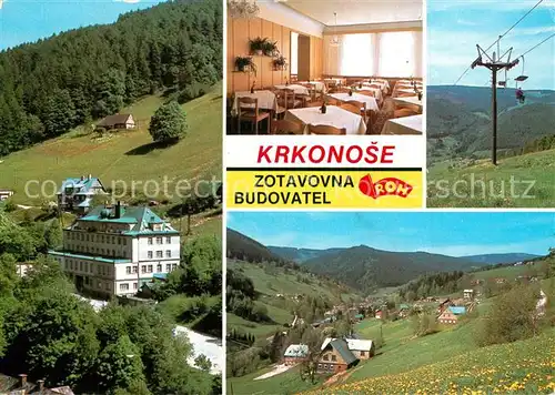AK / Ansichtskarte Krkonose Budovatel Panorama Sessellift Krkonose