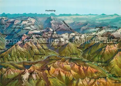 AK / Ansichtskarte Hohentauern Moelltal Panoramakarte Hohentauern