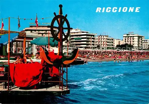 AK / Ansichtskarte Riccione Hotelanlagen Strand Riccione