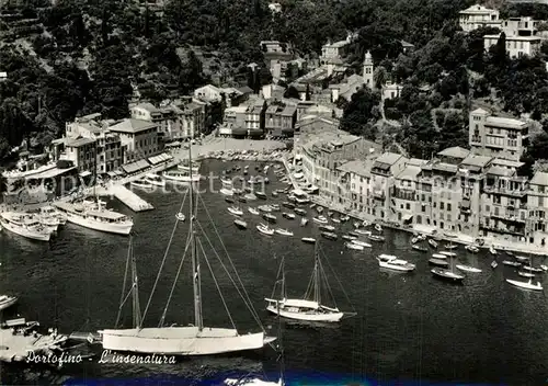 AK / Ansichtskarte Portofino_Liguria L insenatura Fliegeraufnahme Portofino Liguria