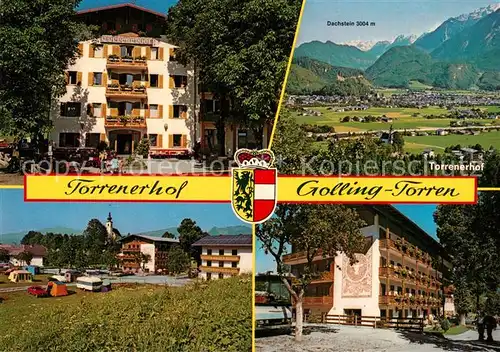 AK / Ansichtskarte Torren_Golling Torrenerhof Dachstein Panorama Torren Golling