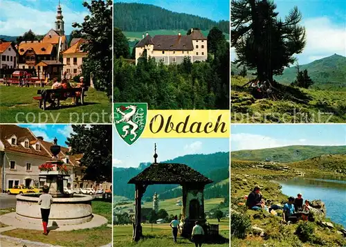 AK / Ansichtskarte Obdach Schloss Admontbuehel Zirbitzkogel Lindersee Obdach