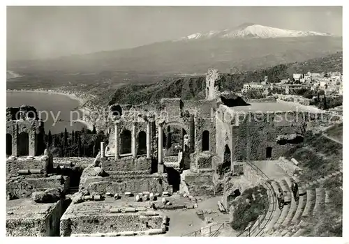 AK / Ansichtskarte Taormina_Sizilien Teatro Greco Romano Taormina Sizilien