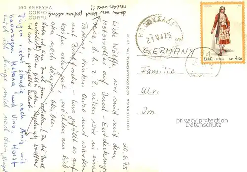 AK / Ansichtskarte Korfu_Corfu Fliegeraufnahme Korfu Corfu