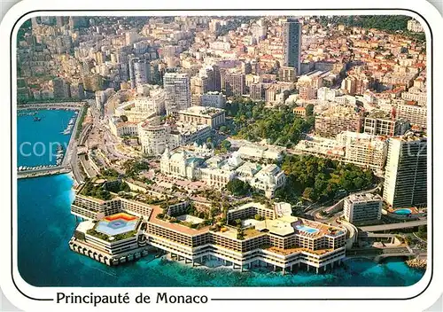 AK / Ansichtskarte Monte Carlo Fliegeraufnahme Principate Monte Carlo