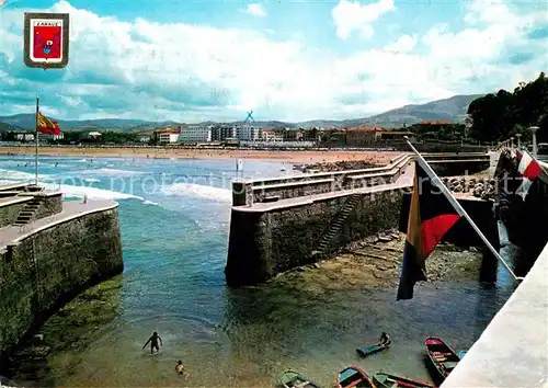 AK / Ansichtskarte Zarauz Port et Plage Zarauz