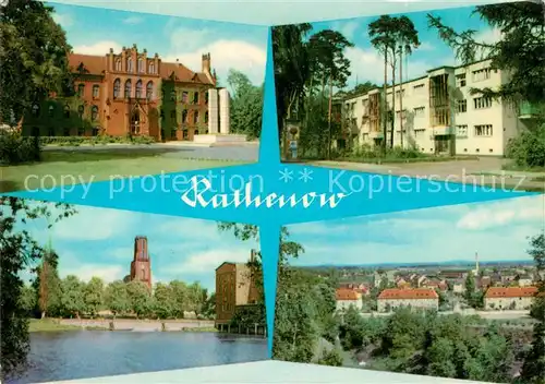 AK / Ansichtskarte Rathenow Schloss Turm Teilansicht Rathenow