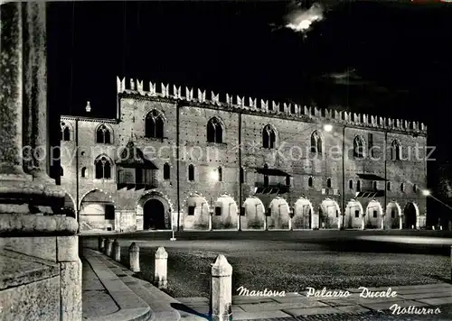 AK / Ansichtskarte Mantova Palazzo Ducale Notturno Mantova