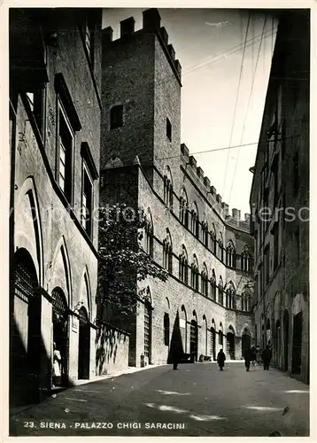 AK / Ansichtskarte Siena Palazzo Chigi Saracini Siena