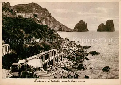 AK / Ansichtskarte Capri_Napoli Stabilimenti balneari Capri Napoli