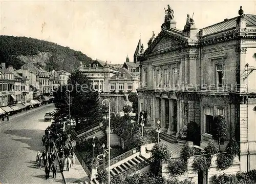 AK / Ansichtskarte Spa_Liege Etablissement des Bains et Rue Royale Spa_Liege