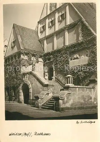 AK / Ansichtskarte Weiden_Oberpfalz Rathaus Weiden Oberpfalz