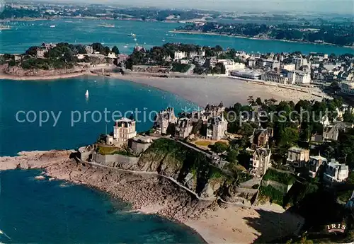 AK / Ansichtskarte Dinard_Ille_et_Vilaine_Bretagne La Cote et les plages vues d avion Dinard_Ille