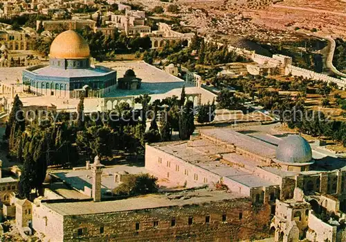 AK / Ansichtskarte Jerusalem_Yerushalayim Temple Area from the air Jerusalem_Yerushalayim