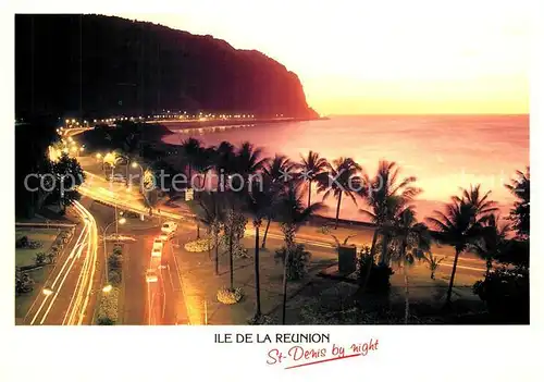 AK / Ansichtskarte La_Reunion Saint Denis by night Chef lieu La_Reunion