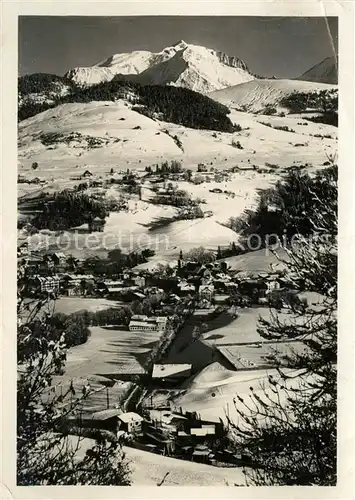 AK / Ansichtskarte Megeve et le Mont Blanc Megeve