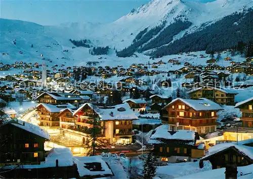 AK / Ansichtskarte Verbier Station la nuit Verbier