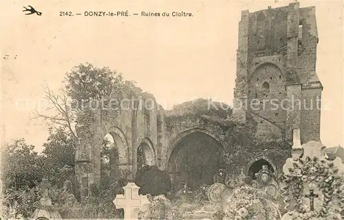 AK / Ansichtskarte Donzy_le_Pre Ruines du Cloitre 