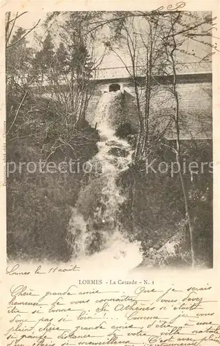 AK / Ansichtskarte Lormes La Cascade Wasserfall Lormes