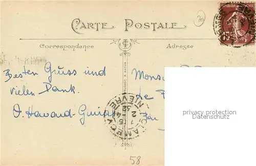 AK / Ansichtskarte Lormes Digue et Cascade Lormes