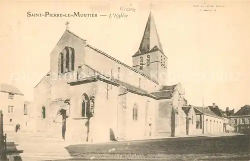 AK / Ansichtskarte Saint Pierre le Moutier Eglise Saint Pierre le Moutier