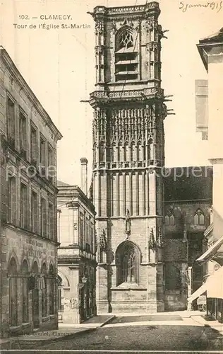 AK / Ansichtskarte Clamecy_Nievre Tour de l Eglise Saint Martin Clamecy_Nievre